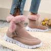 Winter Shoes For Women 2022 Trendy Heels Womens Warm Fur Lined Winter Snow Boots Outdoor Booties Casual Fashion Trendy Comfortable Fuzzy Shoes for Women 2022 view 4