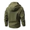 Men's Winter Ski Snow Jacket Mountain Waterproof Windproof Rain Jacket Green view 2
