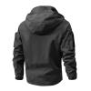 ZYXTIM Men's Waterproof Rain Jacket Outdoor Lightweight Softshell Raincoat for Hiking Travel view 2