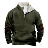 ZYXTIM Men's Pullover Hoodie Blend Fleece Long Sleeve Contrast Color Military Sweatshirt with Kanga Pocket view 1