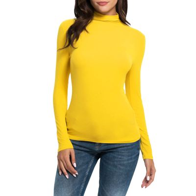 Thermal Underwear for Women Fleece Lined Cold Weather Base Layer Mock Neck Long Sleeve Top Slim Fit Thermal Shirts