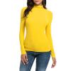 Thermal Underwear for Women Fleece Lined Cold Weather Base Layer Mock Neck Long Sleeve Top Slim Fit Thermal Shirts view 1