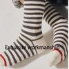 2 Pairs Of Striped Socks Women's Spring And Fall Mid-calf Socks Cotton Socks Simple Versatile Sports Stockings view 3