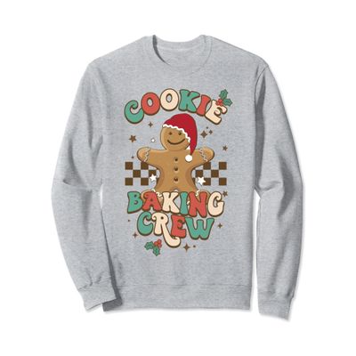 Family Matching Christmas Gingerbread Cookie Baking Crew Sweatshirt