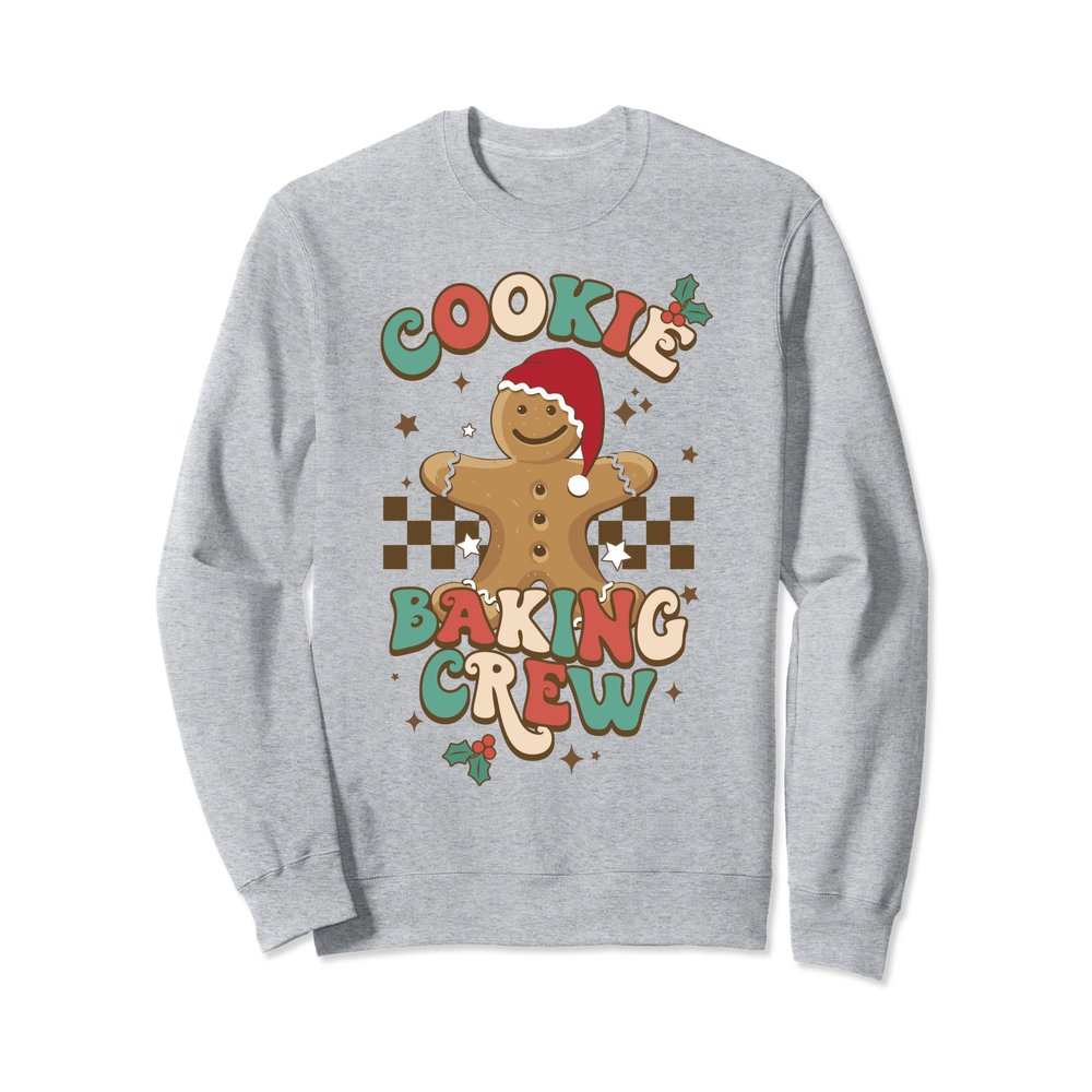 Family Matching Christmas Gingerbread Cookie Baking Crew Sweatshirt