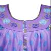 Mogul Interior Caftan Maxi Dress, Caftan, Boho Purple Floral Nightgown M view 2