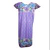 Mogul Interior Caftan Maxi Dress, Caftan, Boho Purple Floral Nightgown M view 3