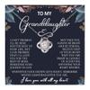 To My Granddaughter Necklace From Grandma, Granddaughter Gift From Grandpa, Granddaughters Necklace With Message Card And Gift Box, Graduation Anniversary Christmas Birthday Gifts For Granddaughters view 1