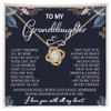 To My Granddaughter Necklace From Grandma, Granddaughter Gift From Grandpa, Granddaughters Necklace With Message Card And Gift Box, Graduation Anniversary Christmas Birthday Gifts For Granddaughters view 3