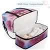 Watercolor Flower Tree Travel Duffel Bag with Foldable Shoe Compartment Shoulder Tote Travel Weekend Bag Sports Gym Overnight Bags view 4