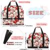 Baseball Design Sport Ball Travel Duffel Bag with Foldable Shoe Compartment Shoulder Tote Travel Weekend Bag Sports Gym Overnight Bags view 2