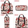 Baseball Design Sport Ball Travel Duffel Bag with Foldable Shoe Compartment Shoulder Tote Travel Weekend Bag Sports Gym Overnight Bags view 3