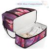 Feather Abstract Travel Duffel Bag with Foldable Shoe Compartment Shoulder Tote Travel Weekend Bag Sports Gym Overnight Bags view 4