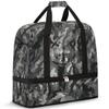 Abstract Camo Cat Travel Duffel Bag with Foldable Shoe Compartment Shoulder Tote Travel Weekend Bag Sports Gym Overnight Bags view 1