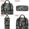 Abstract Camo Cat Travel Duffel Bag with Foldable Shoe Compartment Shoulder Tote Travel Weekend Bag Sports Gym Overnight Bags view 3