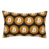 Augenstern Zippered Bed Pillow Protector Original-Bitcoin-Logo-Symbol Decorative Throw Pillow Cover Pillowcase Encasement 20"X30"