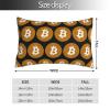 Augenstern Zippered Bed Pillow Protector Original-Bitcoin-Logo-Symbol Decorative Throw Pillow Cover Pillowcase Encasement 20"X30" view 2