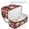 Cherries Flower Cupcake Travel Duffel Bag with Foldable Shoe Compartment Shoulder Tote Travel Weekend Bag Sports Gym Overnight Bags view 4
