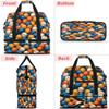 Baseball Print Ball Theme Travel Duffel Bag with Foldable Shoe Compartment Shoulder Tote Travel Weekend Bag Sports Gym Overnight Bags view 3