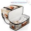 Rooster Cock Easter Eggs Travel Duffel Bag with Foldable Shoe Compartment Shoulder Tote Travel Weekend Bag Sports Gym Overnight Bags view 4
