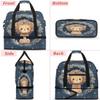 Cute Animal Lion Travel Duffel Bag with Foldable Shoe Compartment Shoulder Tote Travel Weekend Bag Sports Gym Overnight Bags view 3