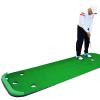 XPLKQXE Foldable Golf Hitting Mat, Artificial Turf Golf Putting Pad, Golf Hitting Training Aids, Portable Golf Chipping Game Training Aids Home Backyard Office (Color : Green-118.1x39.4in, Size : 8p view 1