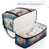 Fantasize Sky Dolphin Travel Duffel Bag with Foldable Shoe Compartment Shoulder Tote Travel Weekend Bag Sports Gym Overnight Bags view 4