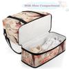 Flower Crane Print Travel Duffel Bag with Foldable Shoe Compartment Shoulder Tote Travel Weekend Bag Sports Gym Overnight Bags view 4