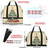 Cartoon Christmas Theme Travel Duffel Bag with Foldable Shoe Compartment Shoulder Tote Travel Weekend Bag Sports Gym Overnight Bags view 2