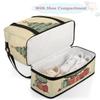 Cartoon Christmas Theme Travel Duffel Bag with Foldable Shoe Compartment Shoulder Tote Travel Weekend Bag Sports Gym Overnight Bags view 4