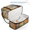 Art Colorful Graffiti Travel Duffel Bag with Foldable Shoe Compartment Shoulder Tote Travel Weekend Bag Sports Gym Overnight Bags view 4