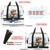 Cute Bear Pilots Travel Duffel Bag with Foldable Shoe Compartment Shoulder Tote Travel Weekend Bag Sports Gym Overnight Bags view 2