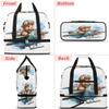 Cute Bear Pilots Travel Duffel Bag with Foldable Shoe Compartment Shoulder Tote Travel Weekend Bag Sports Gym Overnight Bags view 3