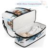 Cute Bear Pilots Travel Duffel Bag with Foldable Shoe Compartment Shoulder Tote Travel Weekend Bag Sports Gym Overnight Bags view 4