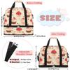 Cupcake Cute Cherries Travel Duffel Bag with Foldable Shoe Compartment Shoulder Tote Travel Weekend Bag Sports Gym Overnight Bags view 2