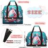 Flower Leaves Easter Eggs Travel Duffel Bag with Foldable Shoe Compartment Shoulder Tote Travel Weekend Bag Sports Gym Overnight Bags view 2