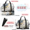 Marble Texture Design Travel Duffel Bag with Foldable Shoe Compartment Shoulder Tote Travel Weekend Bag Sports Gym Overnight Bags view 2