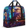 Dreamy Animal Eagles Travel Duffel Bag with Foldable Shoe Compartment Shoulder Tote Travel Weekend Bag Sports Gym Overnight Bags view 1