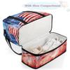 American Independence Day Flag Travel Duffel Bag with Foldable Shoe Compartment Shoulder Tote Travel Weekend Bag Sports Gym Overnight Bags view 4