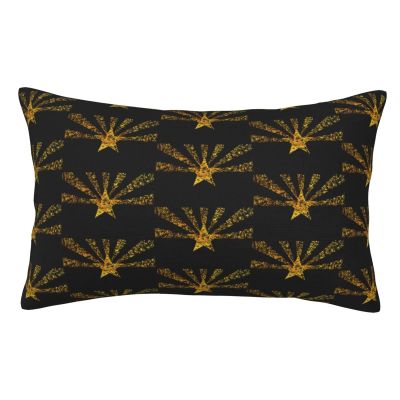 Augenstern Zippered Bed Pillow Protector Arizona-State-Flag-Gold Decorative Throw Pillow Cover Pillowcase Encasement 14"X20"