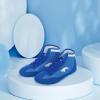 Boxing Shoes for Kids Sports Training Shoes Men's Wrestling Shoes Boys Girls High Top Boots (Blue, 8 Big Kids) view 3