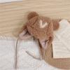 Baby Winter Hat Cute Bear Toddler Earflap eanie Warm Knit Cap for Kids Boys Girls Sherp Lined Cute (Khaki, One Size) view 3