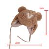 Baby Winter Hat Cute Bear Toddler Earflap eanie Warm Knit Cap for Kids Boys Girls Sherp Lined Cute (Khaki, One Size) view 4