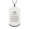 Christmas Stepdad Silver Dog Tag Gifts, To My Stepdad You may be gone from my sight but you are never gone from my heart, Keepsake Stepdad Happy Birthday Christmas Gifts For Stepdad view 1