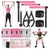 Bbtops Pilates Bar Kit with Resistance Bands,Pilates Flexbands Kit Exercise Fitness Equipment for Women & Men Home Gym Yoga,Multifunctional Pilates Bar Full Body Workout Equipment Pink view 1