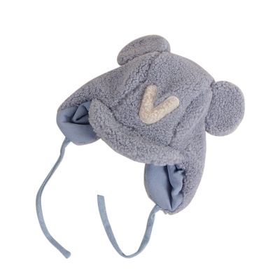 Baby Winter Hat Cute Bear Toddler Earflap eanie Warm Knit Cap for Kids Boys Girls Sherp Lined Cute (Blue, One Size)