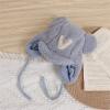 Baby Winter Hat Cute Bear Toddler Earflap eanie Warm Knit Cap for Kids Boys Girls Sherp Lined Cute (Blue, One Size) view 3