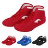 Boxing Shoes for Kids Sports Training Shoes Men's Wrestling Shoes Boys Girls High Top Boots (Black, 2.5 Big Kids) view 4