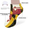 Maryland State Paisley Flag Print Socks 5 Pairs Low Cut Ankle Athletic No Show Socks for Men Women view 3