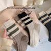 2 Pairs Of Fall And Winter Bar Thermal Socks Sports Socks Soft Simple Cotton Women's Socks view 2
